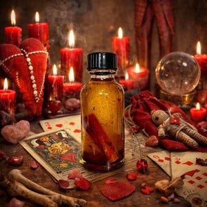 Aceite de conjuro Hoodoo XXX Pure Passion & Sex Magick: para una pasión pura y encuentros sexuales con clasificación XXX