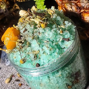 Money Attracting Dead Sea Salt Body Scrub -Powerful Money Vibrations -Prosperity Attract -Organic -All Natural -21 Minerals for Healthy Skin