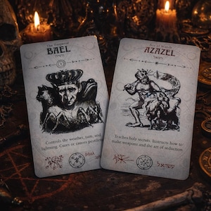 Occult Solomonic Tarot Deck - 78 Cards - 17th Century Demon Grimoire ...
