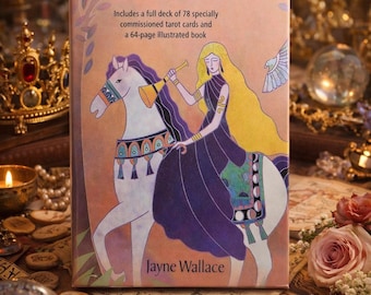 Mystical Goddess Tarot 78 Card Deck Paired W/ Rhodonite Stone - Divine Feminine Goddess Intuition Tools  (Mini Reprint Pocket)