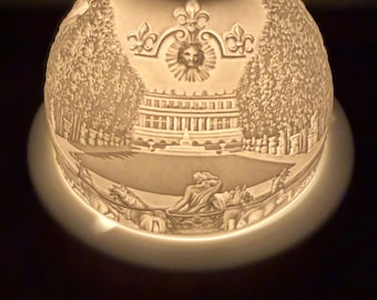 Bernadaud Monuments of Paris Versailles, White Porcelain Votive Lithophane