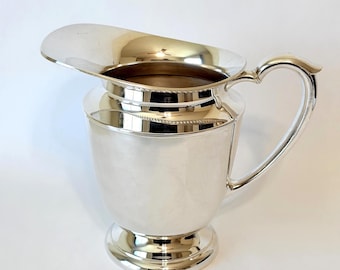 Vintage Bristol Silver-Plated Copper Pitcher 1.5qt.