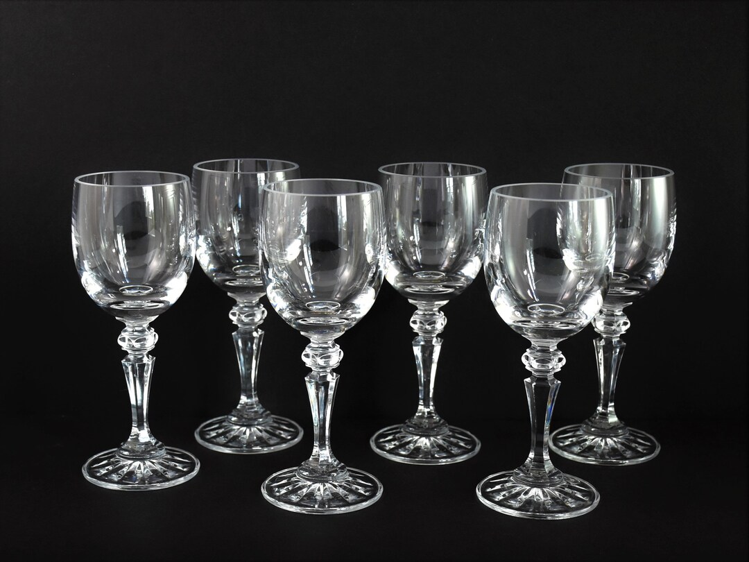 Vintage Crystal Cordial Glasses Set of 6 Etsy