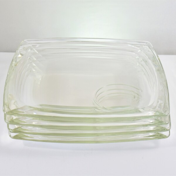 Square Glass Plate Etsy