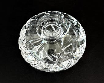Cut Lead Crystal Bud Vase or Perfume Bottle Base