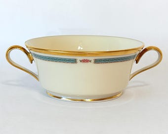 Lenox Morning Blossom 2-Handled Soup Cup, 1980s, USA
