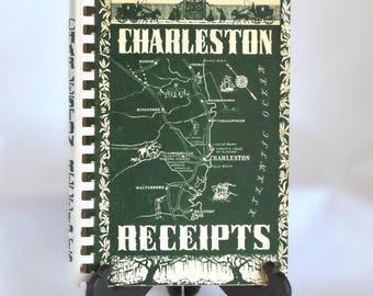 Vintage Charleston Receipts Spiral Bound Cookbook 1961 Edition