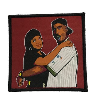 Poetic Justic Custom Woven Patch Tupac Janet Jackson Movie Art Cool Dope Hip Hop Pin Pins Mens Clothing Accessories Womens Kids Embroidered