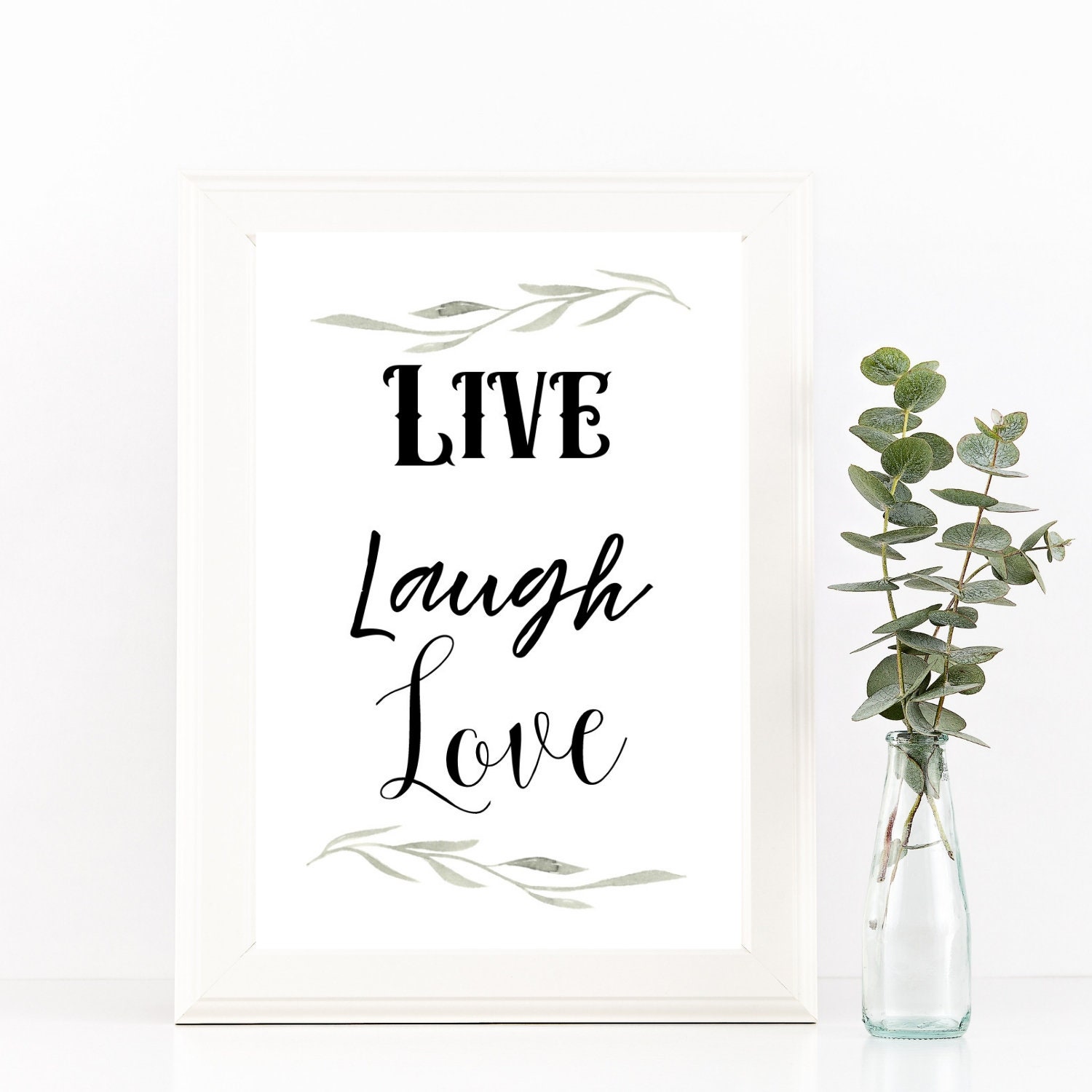 Live Laugh Love Art Printable DIGITAL DOWNLOAD Etsy España