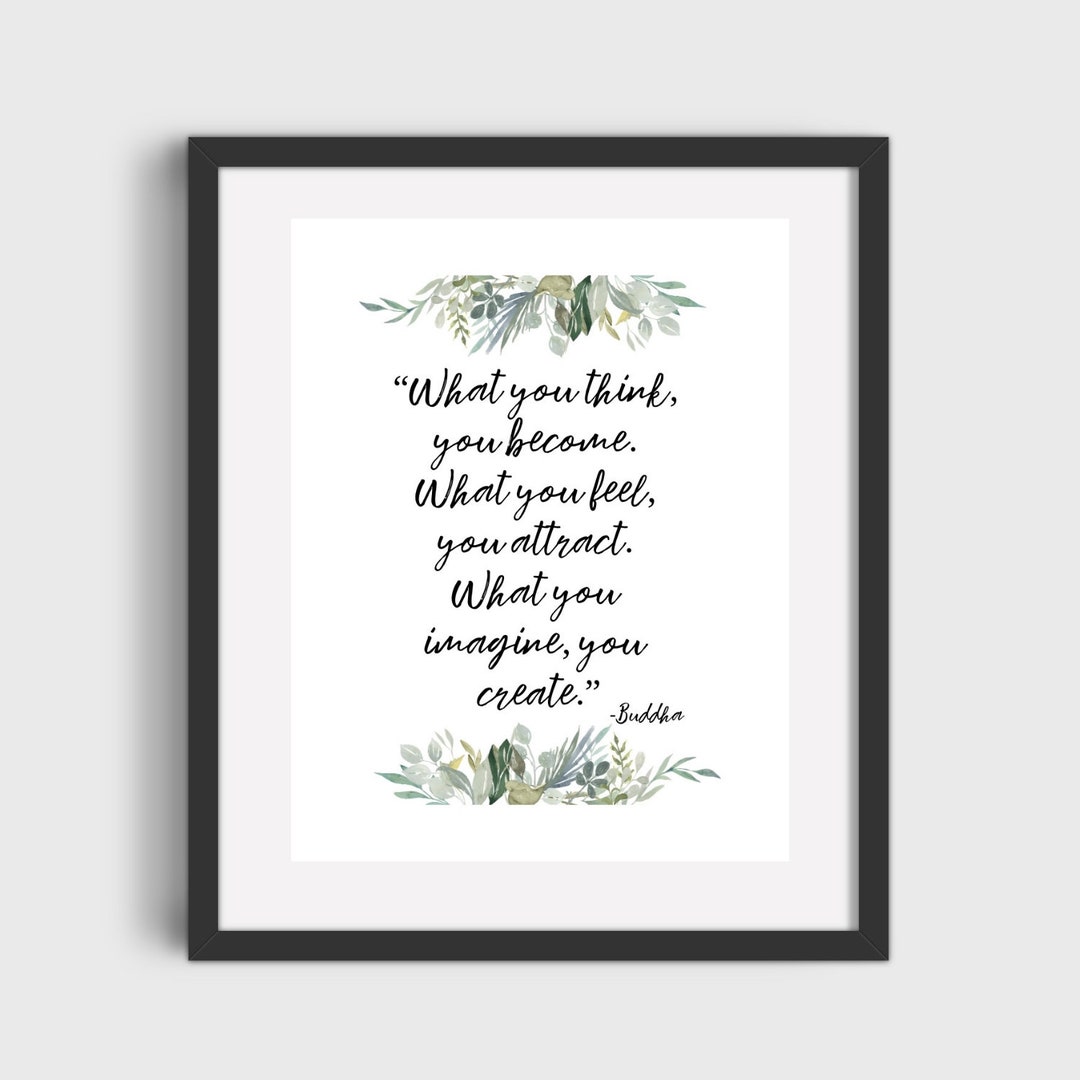 Buddha Quote Mindful Printable Art DIGITAL DOWNLOAD - Etsy