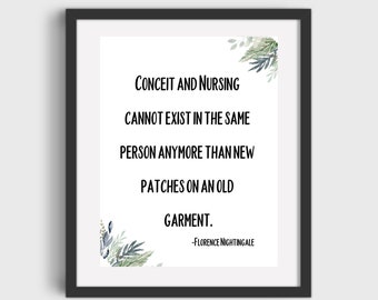 Florence Nightingale Nursing Quote DIGITAL DOWNLOAD