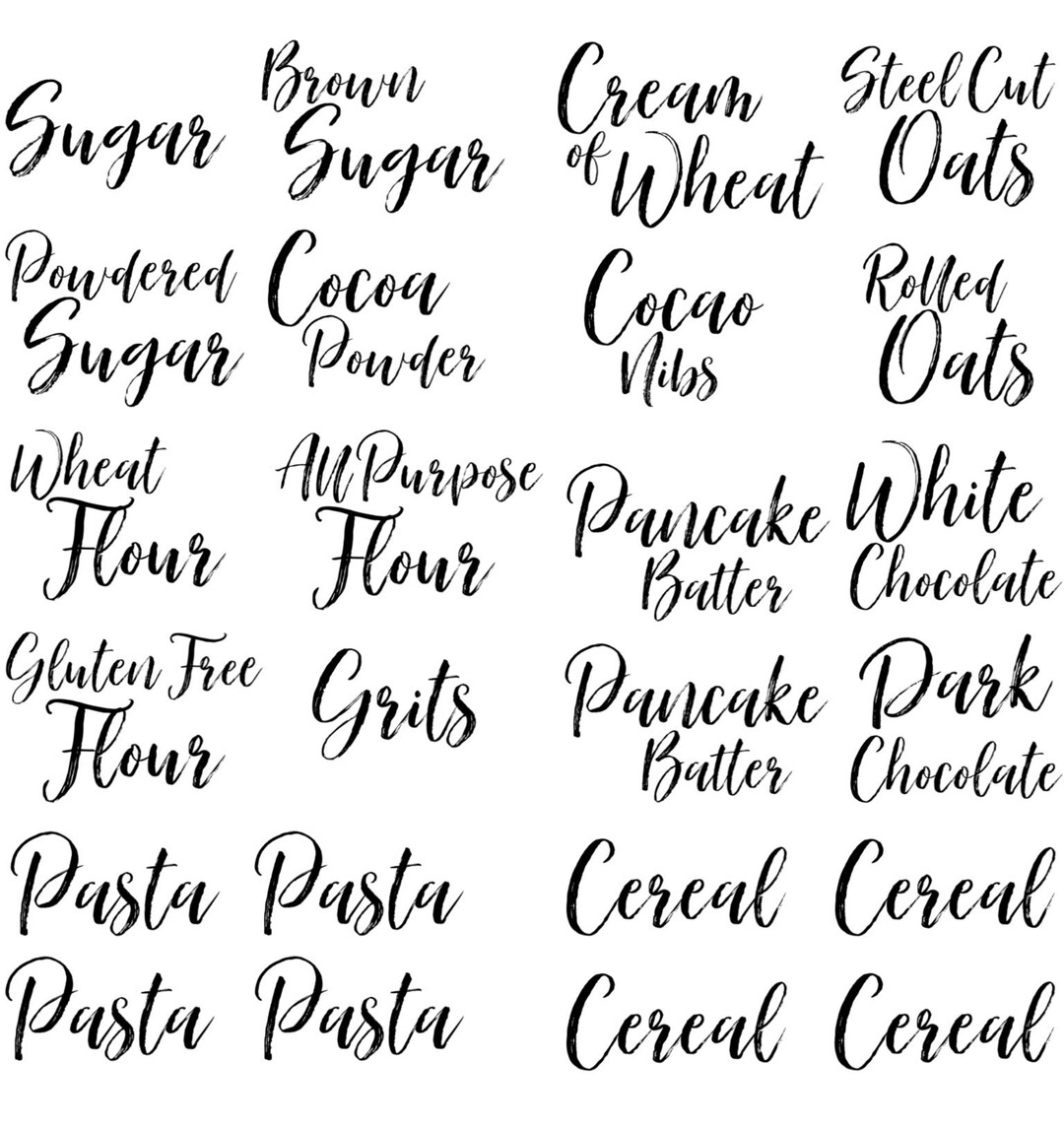Pantry Labels Kitchen Labels Pantry Organization Kitchen Organization