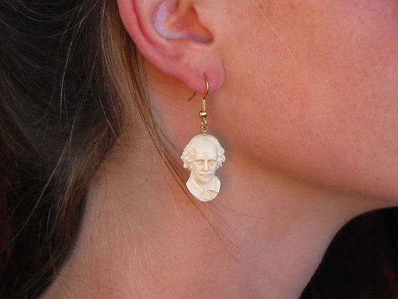 Shakespeare Bust Earrings