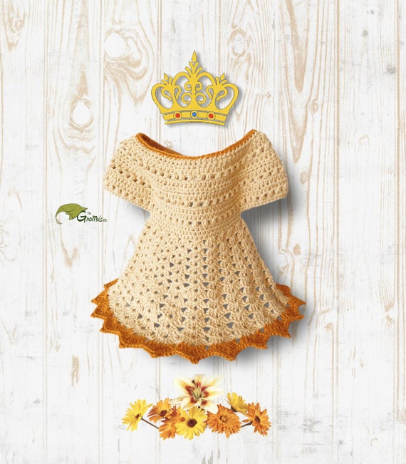 golden dress for baby girl