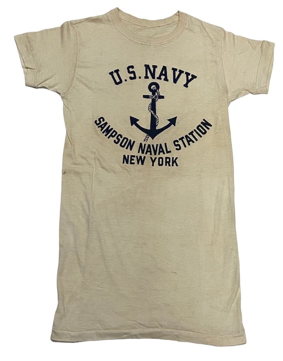 新品未使用　1940s SPORTS TEE L/S ORIGINAL 1940s Ww2 Us Navy T-shirt RARE - Etsy
