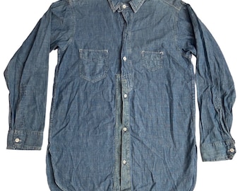 Levis Vintage Clothing LVC Sawtooth Weatern Denim Shirt Size Levis Vintage Clothing LVC Sawtooth Weatern Denim Shirt Size