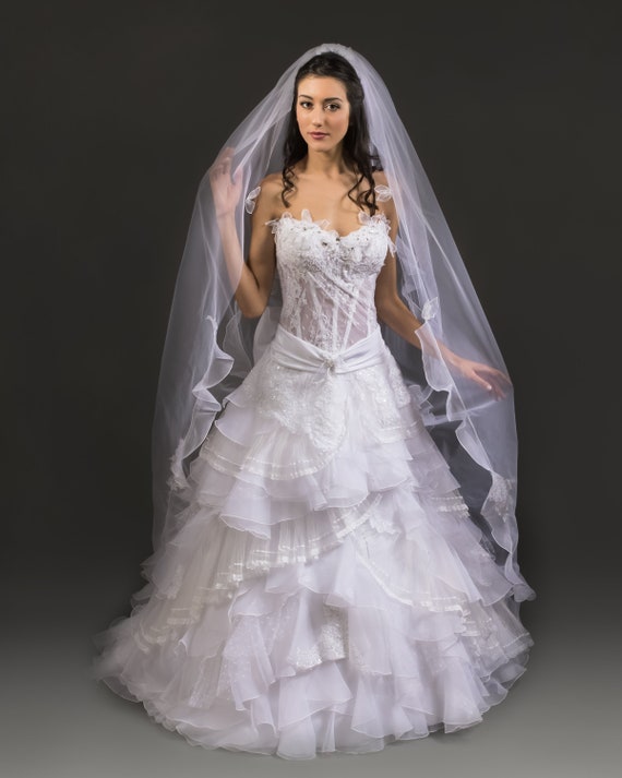 Thalia Shiny Dressbridal Gownsshiny Gownsamazing Etsy