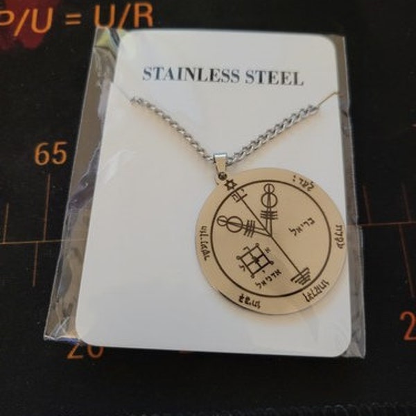 Quatrième Pentacle de Saturne – Collier talisman de stabilité