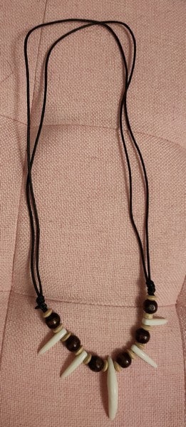 Alligator tooth necklace shop for sale