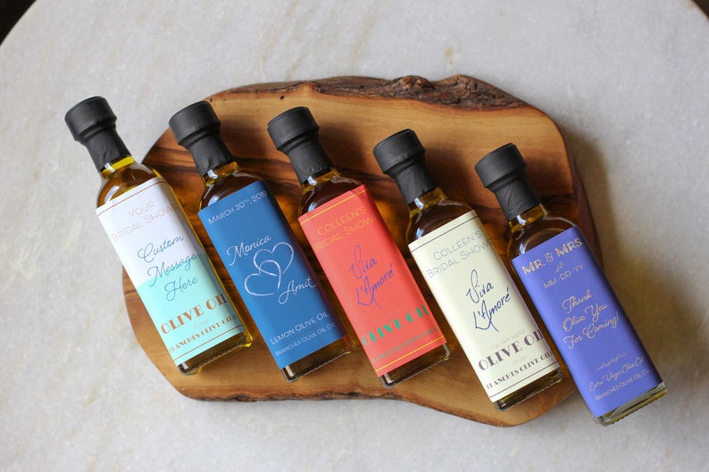 Personalized Mini Olive Oil Wedding Favors 60ml 100ml All Etsy