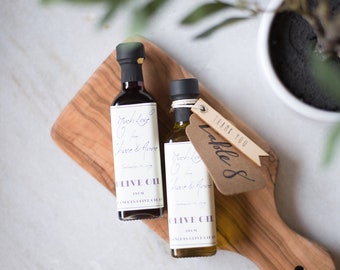 Personalized Olive Oil Wedding Favors: Custom Label, 60ml-100ml