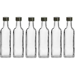Personalized Labels and Glass Bottles for Olive Oil Favors with Custom Label - 100mL Glass Bottle