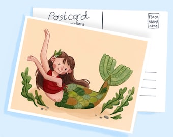 Kind Mermaid - Postcard