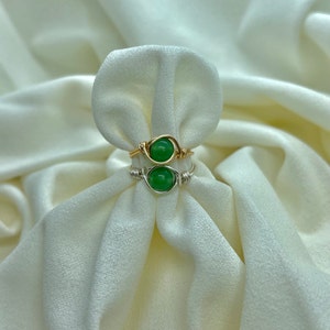 Green Aventurine Crystal Ring