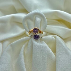 Amethyst Crystal Ring