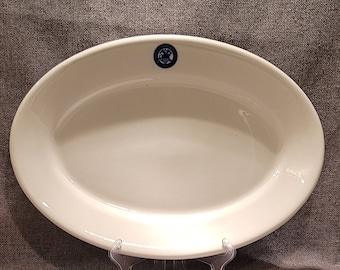 Veteran's Administration 1930 13" Platter, Oval Plate - 1930 - McNicol China Clarksburg, West Virginia Pre WWII