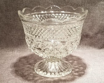 Vintage Wexford Footed Bowl by Anchor Hocking
