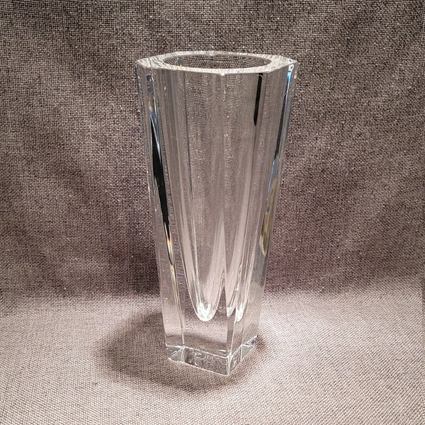 Orrefors Crystal Vase Etsy