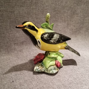 Stangl Pottery Bird Townsend&#39;s Warbler # 3814 - Hand Painted