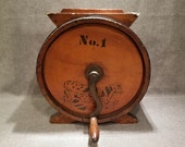 Antique Wood Barrel Butter Churn - Joseph Breck Son, Boston, Massachusetts