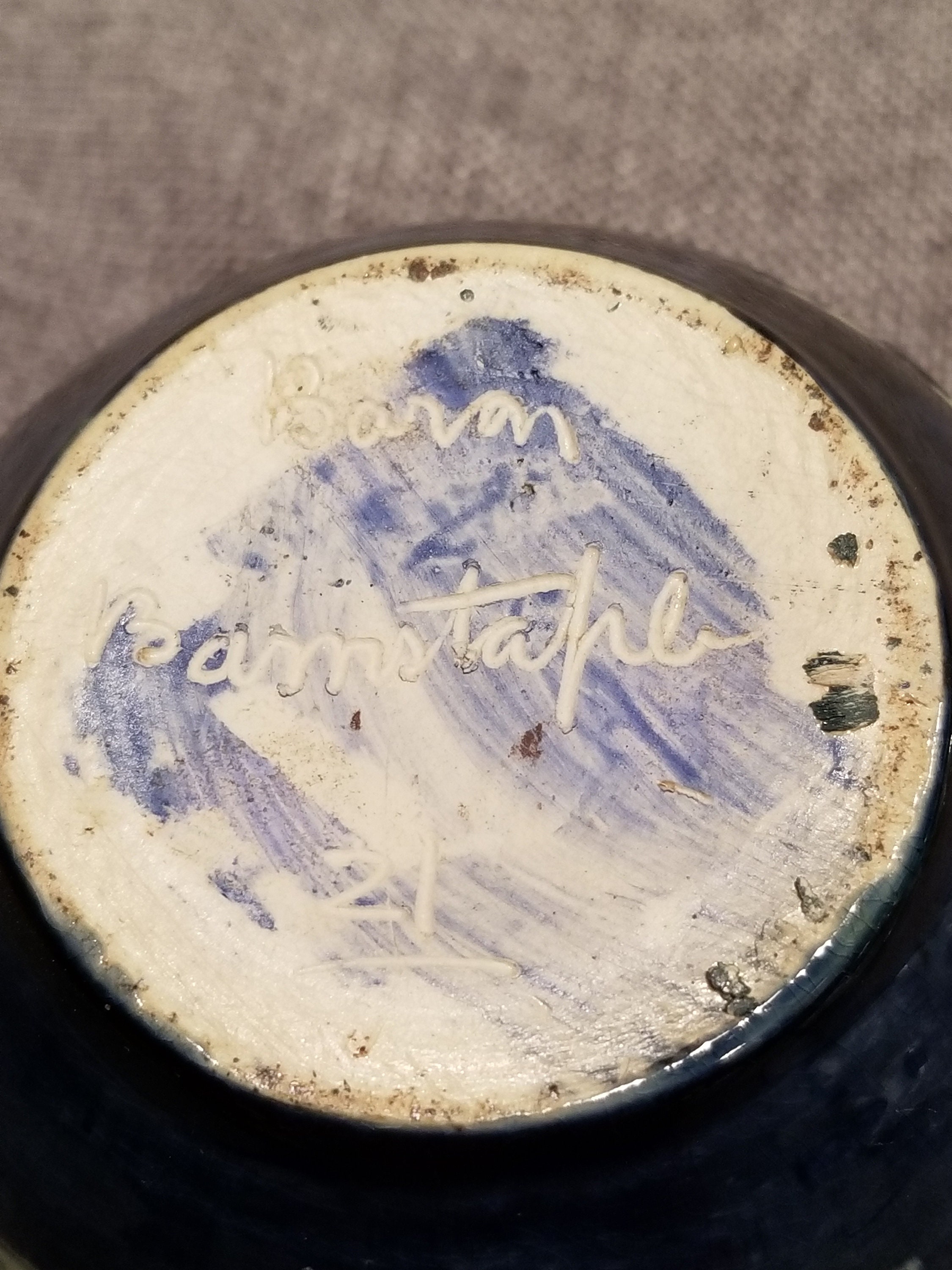 Baron Barnstaple Pottery Small Fluted Dish Etsy