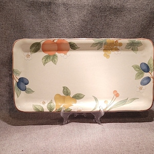 Mikasa Fruit Panorama - Country Classics Rectangular Large Sandwich Platter Plate