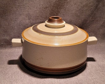 Denby Stoneware -Potter's Wheel, 4 PT, 2QT Covered Casserole - Made in England - MCM