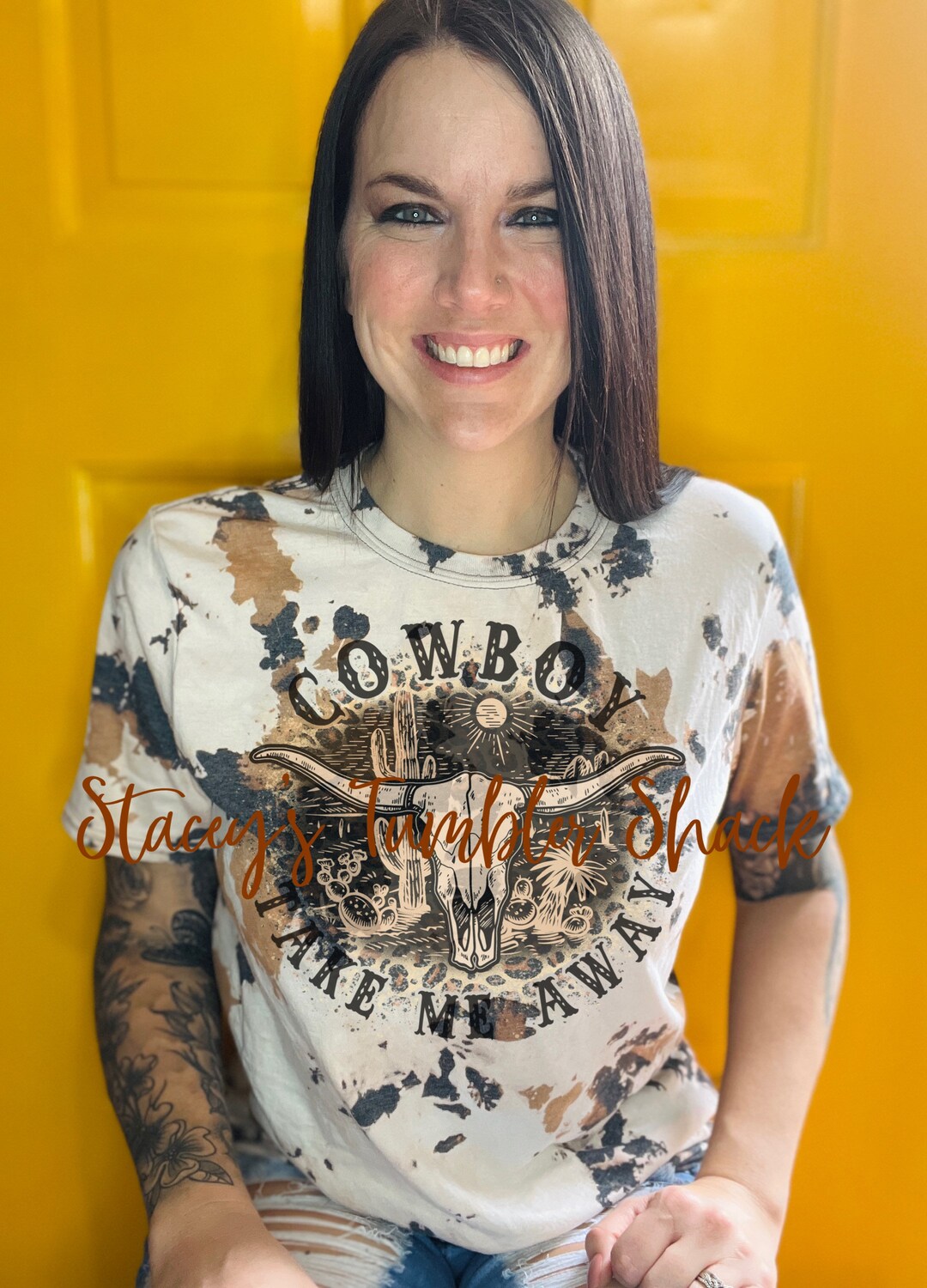 Cowboy Take Me Away Shirt in Vintage Wash