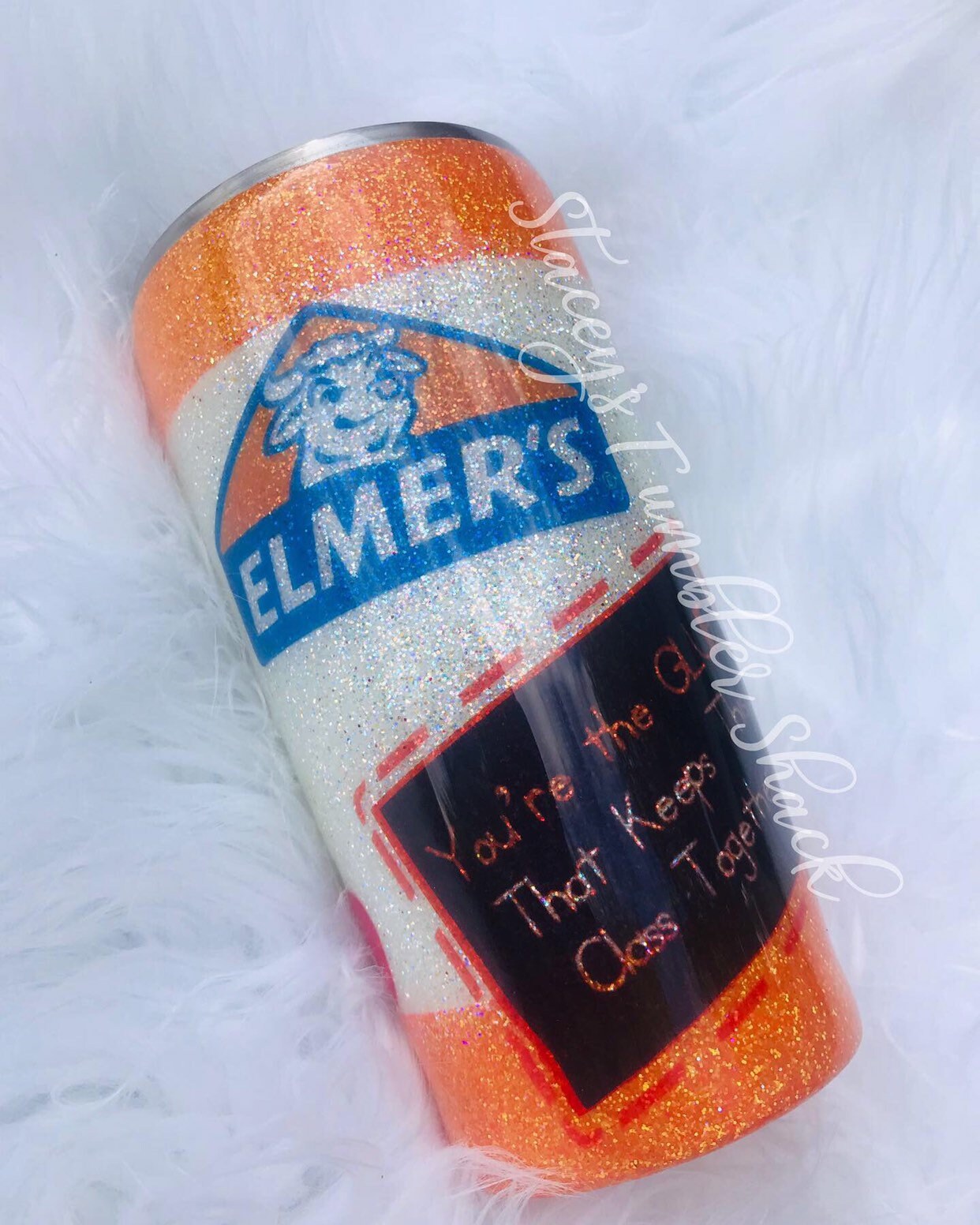 Glue Tumbler Glitter Glue Tumbler Gift for Teacher Teacher Etsy