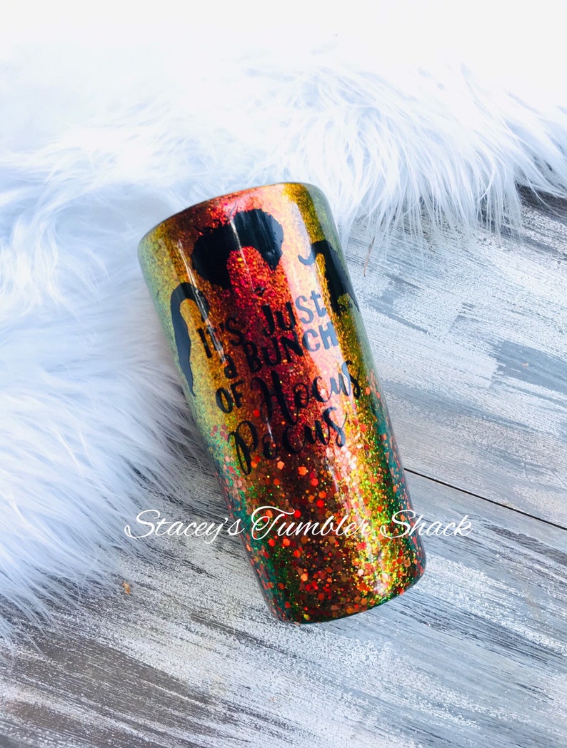 Halloween Glitter Tumbler Halloween Glitter Yeti Witch Etsy