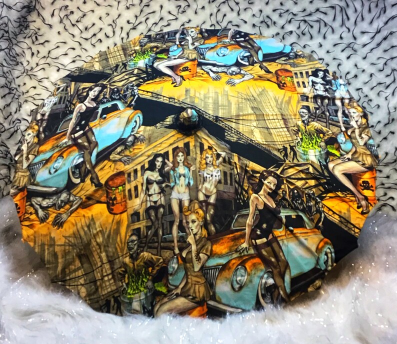 Parasol w Zombie Apocalypse print