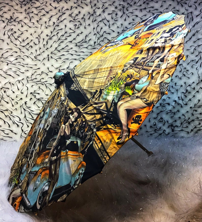 Parasol w Zombie Apocalypse print