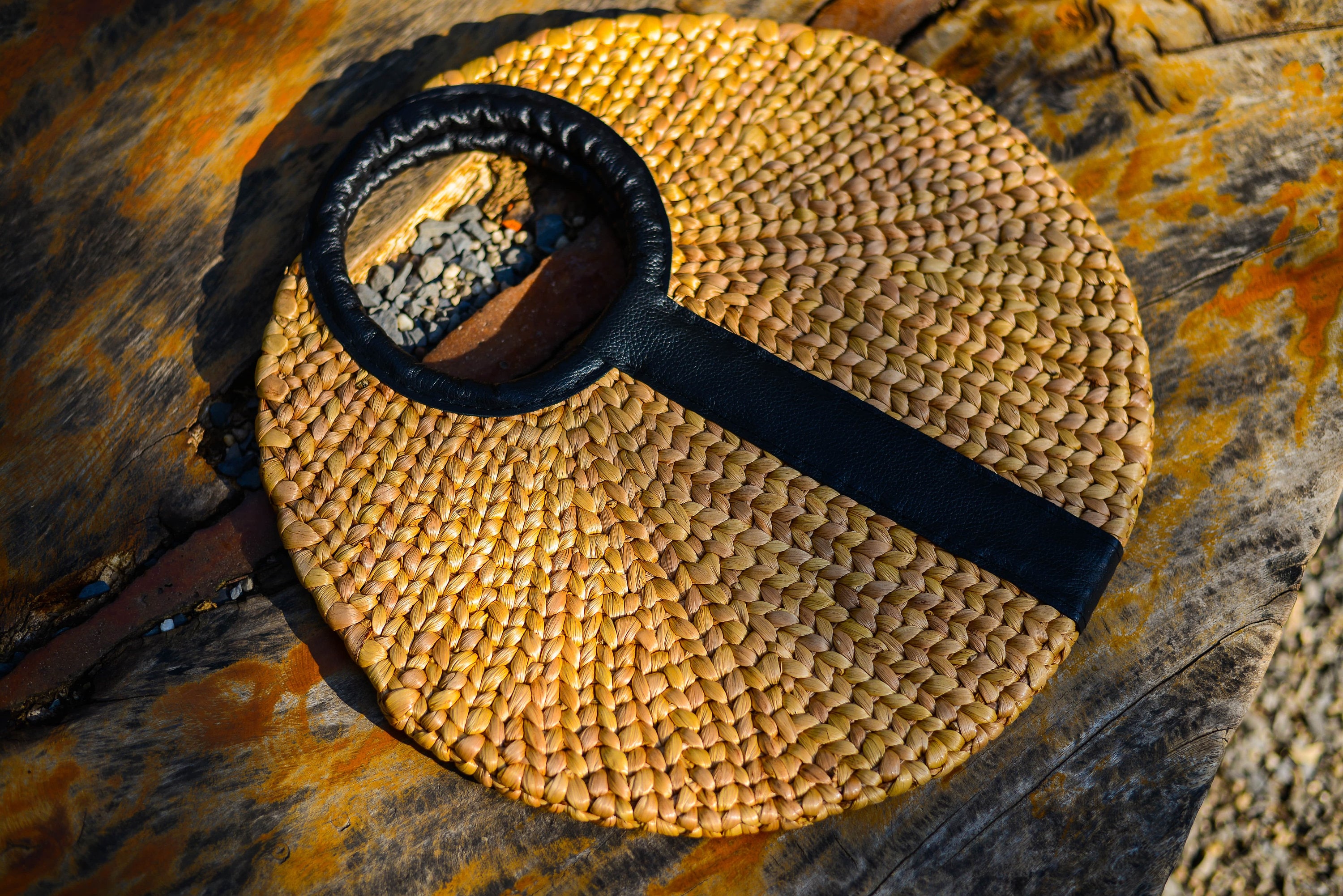 The Woven Moon Bag Handmade Woven Water Hyacinth Market/work/evening ...