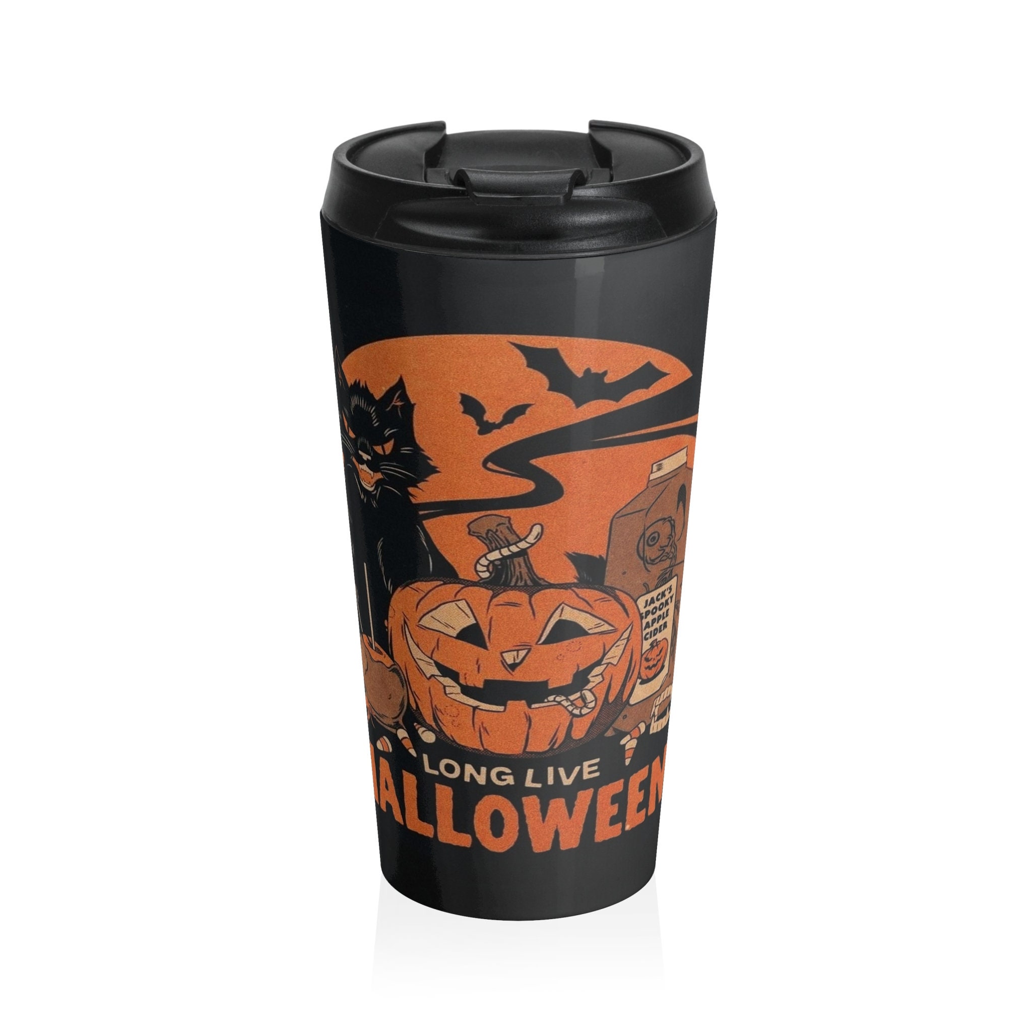 Discover Funny Halloween Pumpkin Travel Coffee Mug