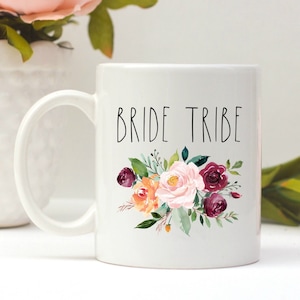 Bride Tribe Gift, Bridesmaid Gift for Wedding Day, Bridesmaid Proposal Mug, Wedding Favors for Bridesmaid, Wedding Coffee Mug,
