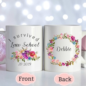 Personalized Law School Graduation Gift For Her, Custom College Graduation Gift, Graduation Mug For Daughter