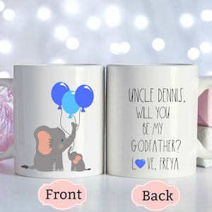 Personalized Godfather Gift, Custom Godfather Proposal, Will You Be My Godfather Mug