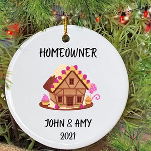 New Home Christmas Ornament, Personalized Christmas First Home Ornament, New Home Keepsake, Housewarming Gift for Friend