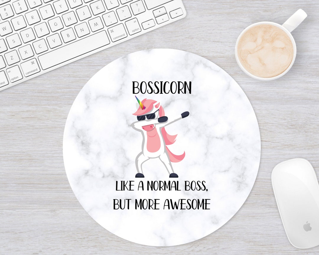 Tapis De Souris Motif Licorne Volante Aquarelle Avec Base En