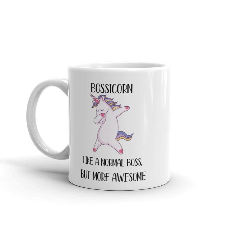 Custom Funny Boss Gift, Bossicorn Mug Like A Normal Boss But More Awesome Funny Mug Cup, Thank you Mugs image 6